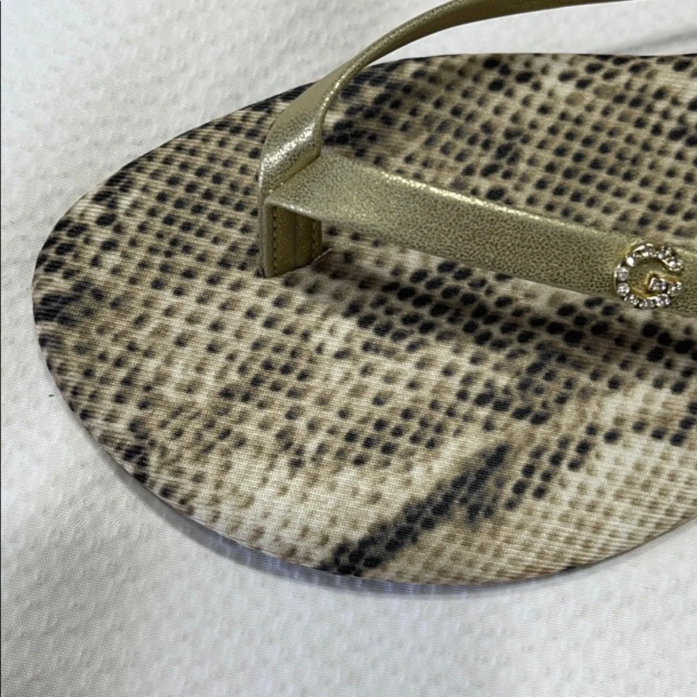 - GBG Golden Snake Sandals size 8